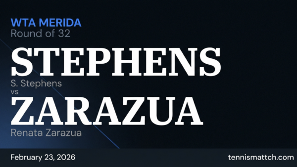 S. Stephens vs Renata Zarazua — WTA Merida 2026 Preview