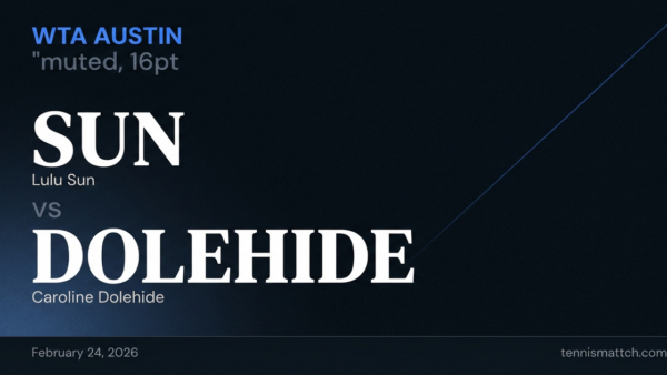 Lulu Sun vs Caroline Dolehide — WTA Austin 2026 Preview