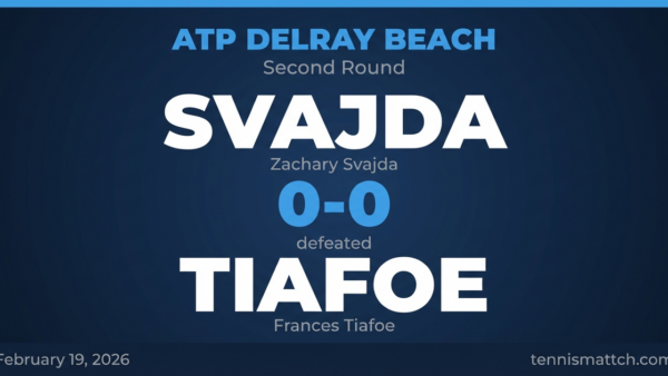 Zachary Svajda vs Frances Tiafoe — ATP Delray Beach 2026 Preview