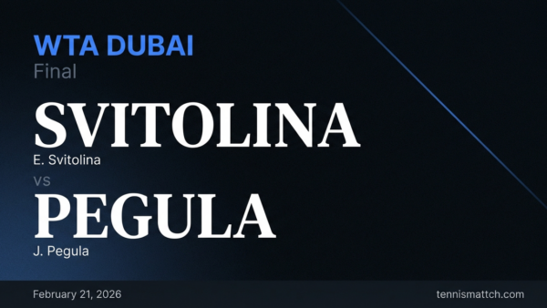 E. Svitolina vs J. Pegula — WTA Dubai 2026 Preview