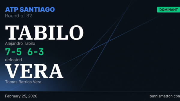 Alejandro Tabilo vs Tomas Barrios Vera — ATP Santiago 2026