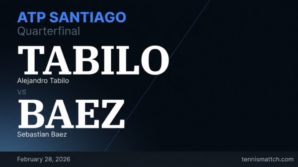 Alejandro Tabilo vs Sebastian Baez — ATP Santiago 2026 Preview