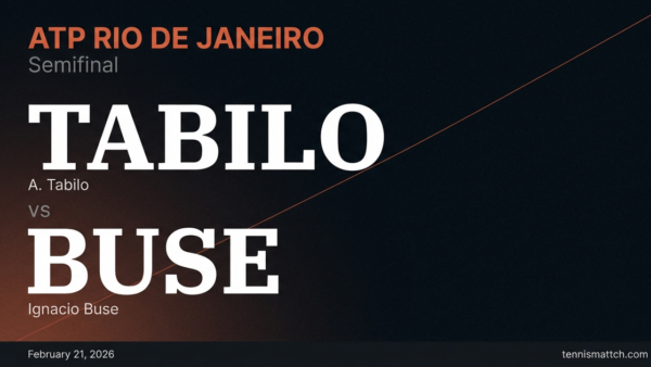 A. Tabilo vs Ignacio Buse — ATP Rio de Janeiro 2026 Preview