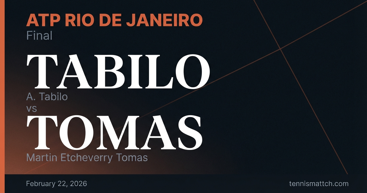 A. Tabilo vs Martin Etcheverry Tomas — ATP Rio de Janeiro 2026 Preview