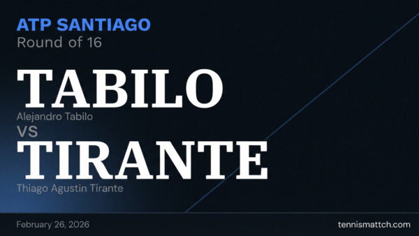 Alejandro Tabilo vs Thiago Agustin Tirante — ATP Santiago 2026 Preview