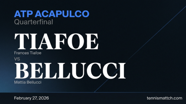 Frances Tiafoe vs Mattia Bellucci — ATP Acapulco 2026 Preview