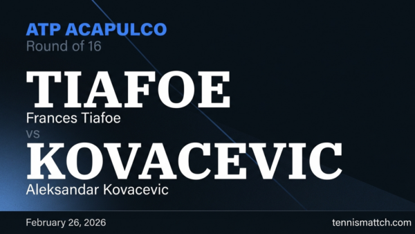 Frances Tiafoe vs Aleksandar Kovacevic — ATP Acapulco 2026 Preview