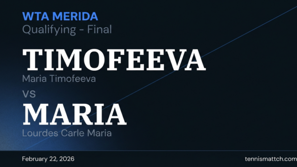 Maria Timofeeva vs Lourdes Carle Maria — WTA Merida 2026 Preview