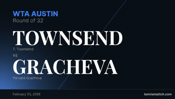 T. Townsend vs Varvara Gracheva — WTA Austin 2026 Preview