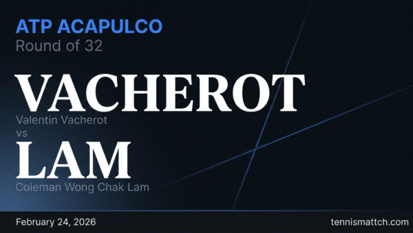 Valentin Vacherot vs Coleman Wong Chak Lam — ATP Acapulco 2026 Preview