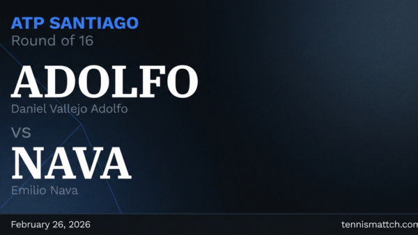 Daniel Vallejo Adolfo vs Emilio Nava — ATP Santiago 2026 Preview