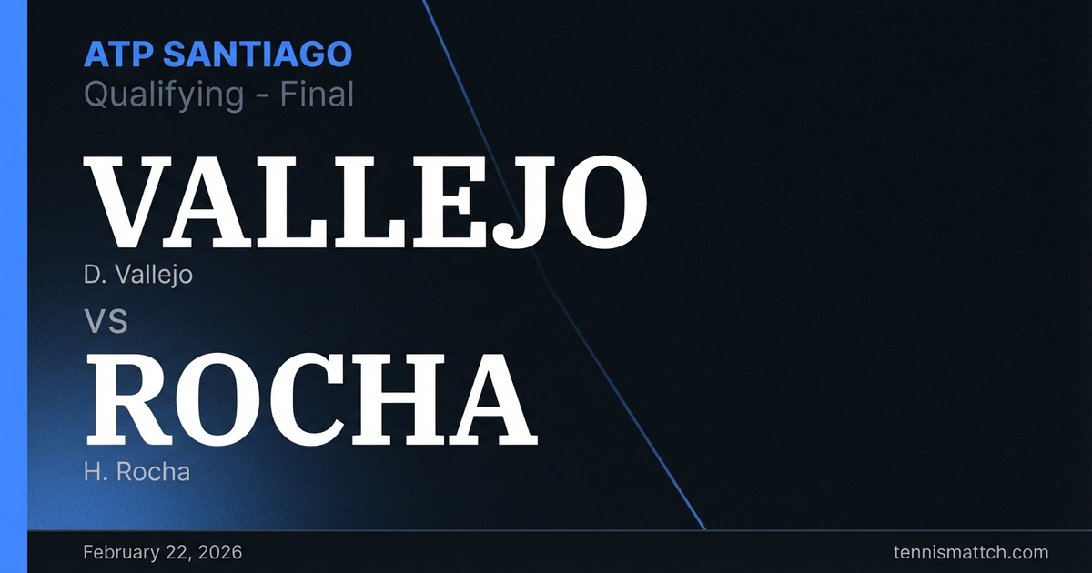 D. Vallejo vs H. Rocha — ATP Santiago 2026 Preview