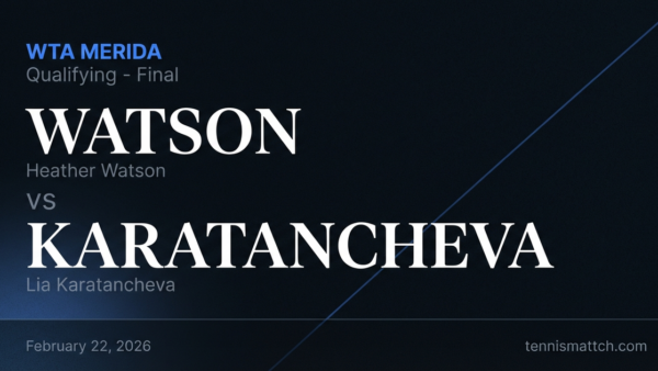 Heather Watson vs Lia Karatancheva — WTA Merida 2026 Preview