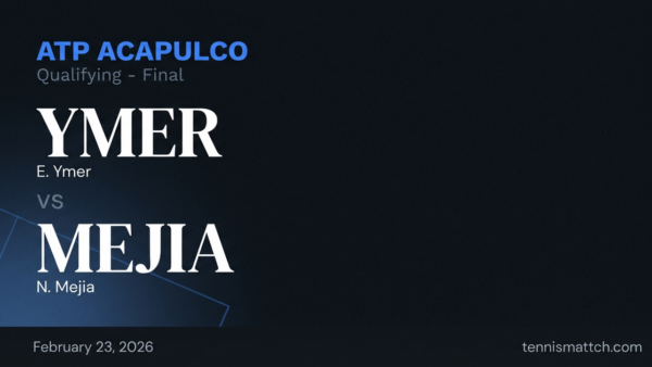 E. Ymer vs N. Mejia — ATP Acapulco 2026 Preview