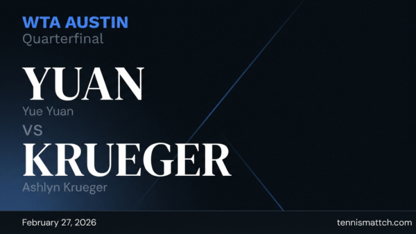 Yue Yuan vs Ashlyn Krueger — WTA Austin 2026 Preview