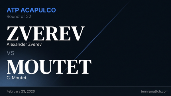 Alexander Zverev vs C. Moutet — ATP Acapulco 2026 Preview
