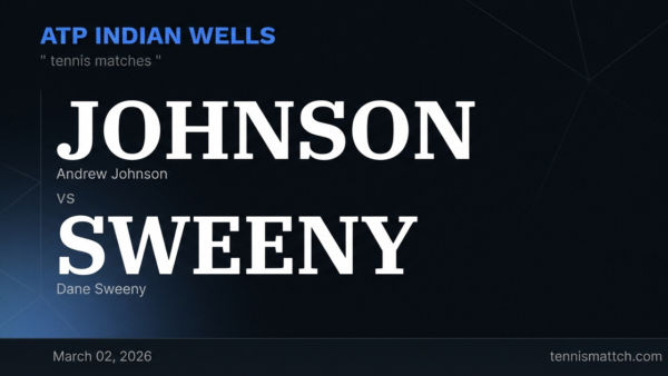 Andrew Johnson vs Dane Sweeny — Indian Wells 2026 Preview
