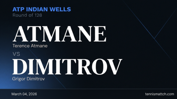 Terence Atmane vs Grigor Dimitrov — ATP Indian Wells 2026 Preview