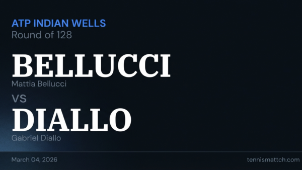 Mattia Bellucci vs Gabriel Diallo — ATP Indian Wells 2026 Preview