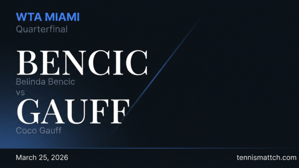 Belinda Bencic vs Coco Gauff — Miami 2026 Preview