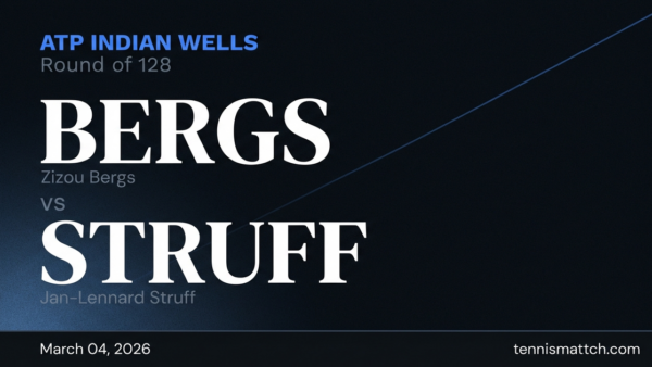 Zizou Bergs vs Jan-Lennard Struff — ATP Indian Wells 2026 Preview