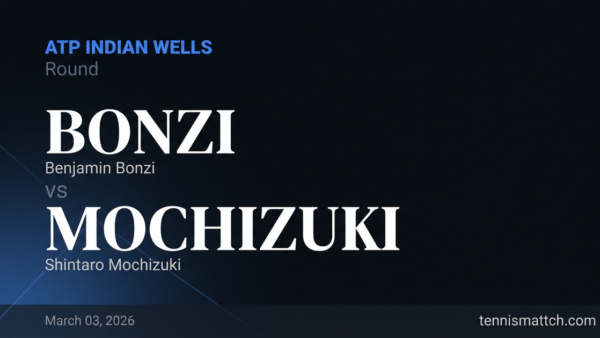 Benjamin Bonzi vs Shintaro Mochizuki — Indian Wells 2026 Preview