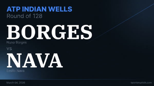 Nuno Borges vs Emilio Nava — ATP Indian Wells 2026 Preview