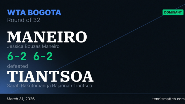 Jessica Bouzas Maneiro vs Sarah Rakotomanga Rajaonah Tiantsoa — Bogota 2026
