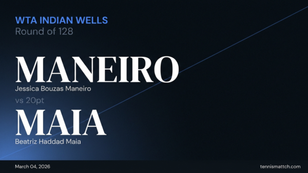 Jessica Bouzas Maneiro vs Beatriz Haddad Maia — WTA Indian Wells 2026 Preview