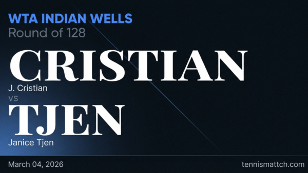 J. Cristian vs Janice Tjen — WTA Indian Wells 2026 Preview