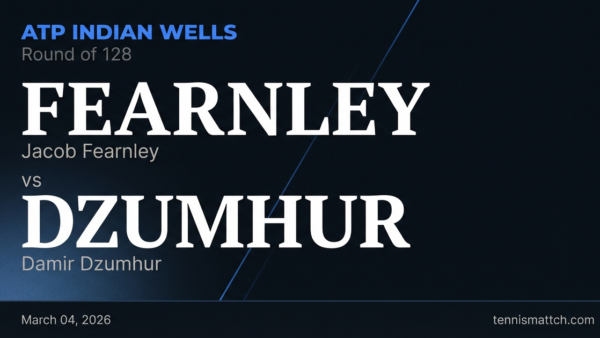 Jacob Fearnley vs Damir Dzumhur — ATP Indian Wells 2026 Preview