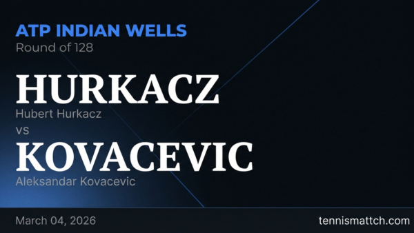 Hubert Hurkacz vs Aleksandar Kovacevic — ATP Indian Wells 2026 Preview