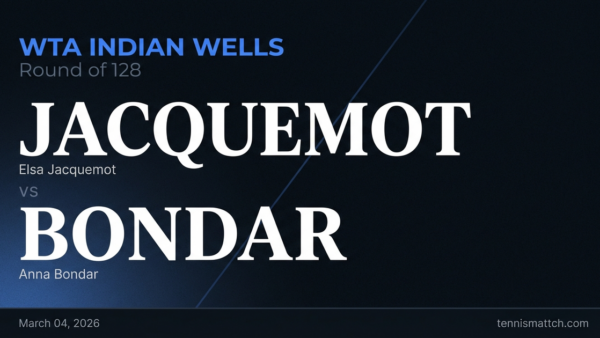 Elsa Jacquemot vs Anna Bondar — WTA Indian Wells 2026 Preview