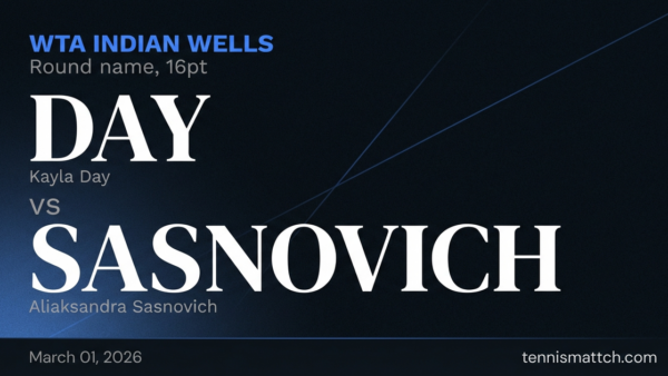 Kayla Day vs Aliaksandra Sasnovich — Indian Wells 2026 Preview
