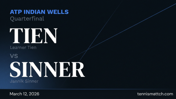 Learner Tien vs Jannik Sinner — ATP Indian Wells 2026 Preview