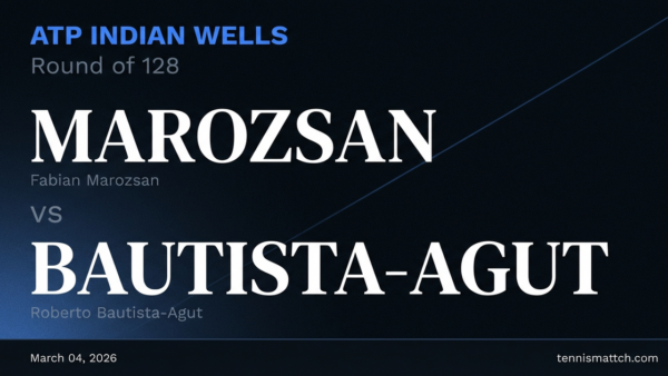 Fabian Marozsan vs Roberto Bautista-Agut — ATP Indian Wells 2026 Preview