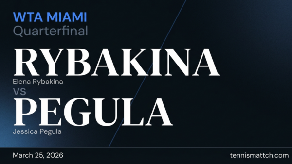 Elena Rybakina vs Jessica Pegula — Miami 2026 Preview