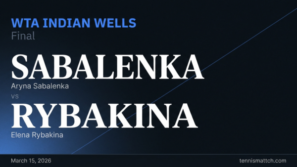 Aryna Sabalenka vs Elena Rybakina — WTA Indian Wells 2026 Preview