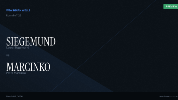 Laura Siegemund vs Petra Marcinko — WTA Indian Wells 2026 Preview