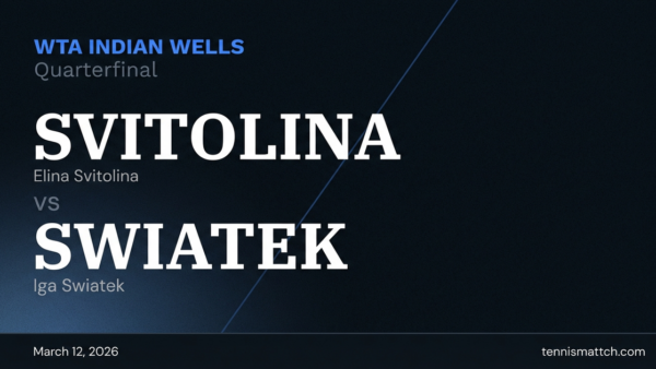 Elina Svitolina vs Iga Swiatek — WTA Indian Wells 2026 Preview