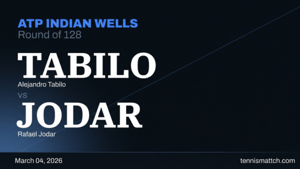 Alejandro Tabilo vs Rafael Jodar — ATP Indian Wells 2026 Preview