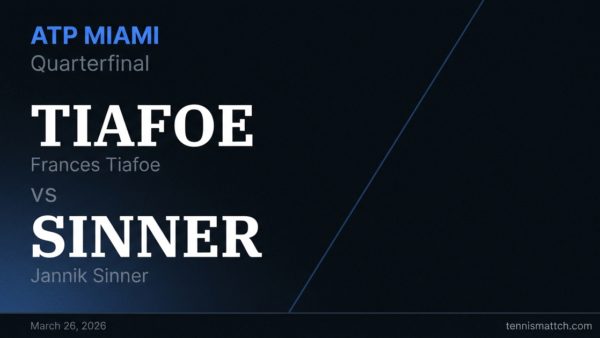Frances Tiafoe vs Jannik Sinner — Miami 2026 Preview