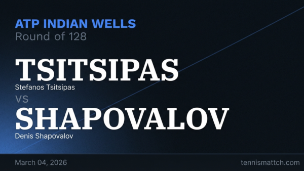 Stefanos Tsitsipas vs Denis Shapovalov — ATP Indian Wells 2026 Preview
