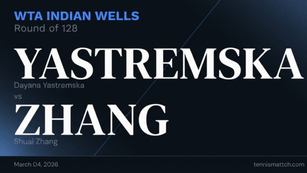 Dayana Yastremska vs Shuai Zhang — WTA Indian Wells 2026 Preview