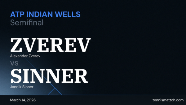 Alexander Zverev vs Jannik Sinner — ATP Indian Wells 2026 Preview