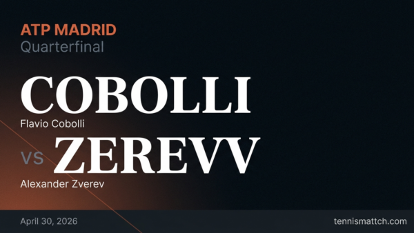 Flavio Cobolli vs Alexander Zverev — Madrid 2026 Preview