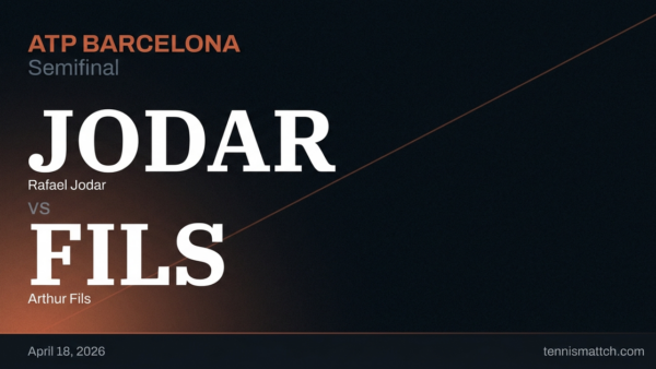 Rafael Jodar vs Arthur Fils — Barcelona 2026 Preview
