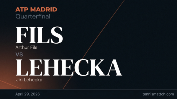 Arthur Fils vs Jiri Lehecka — Madrid 2026 Preview