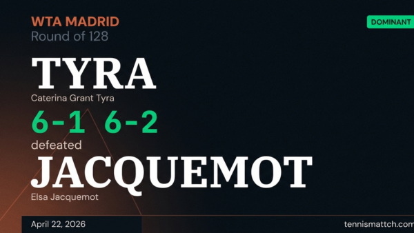 Caterina Grant Tyra vs Elsa Jacquemot — Madrid 2026