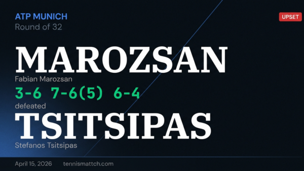 Fabian Marozsan vs Stefanos Tsitsipas — Munich 2026